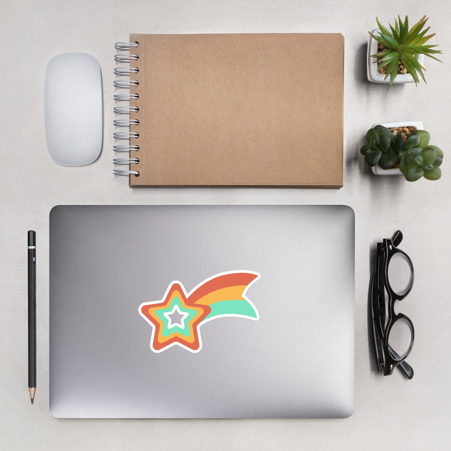 Pastel Shooting Star Sticker