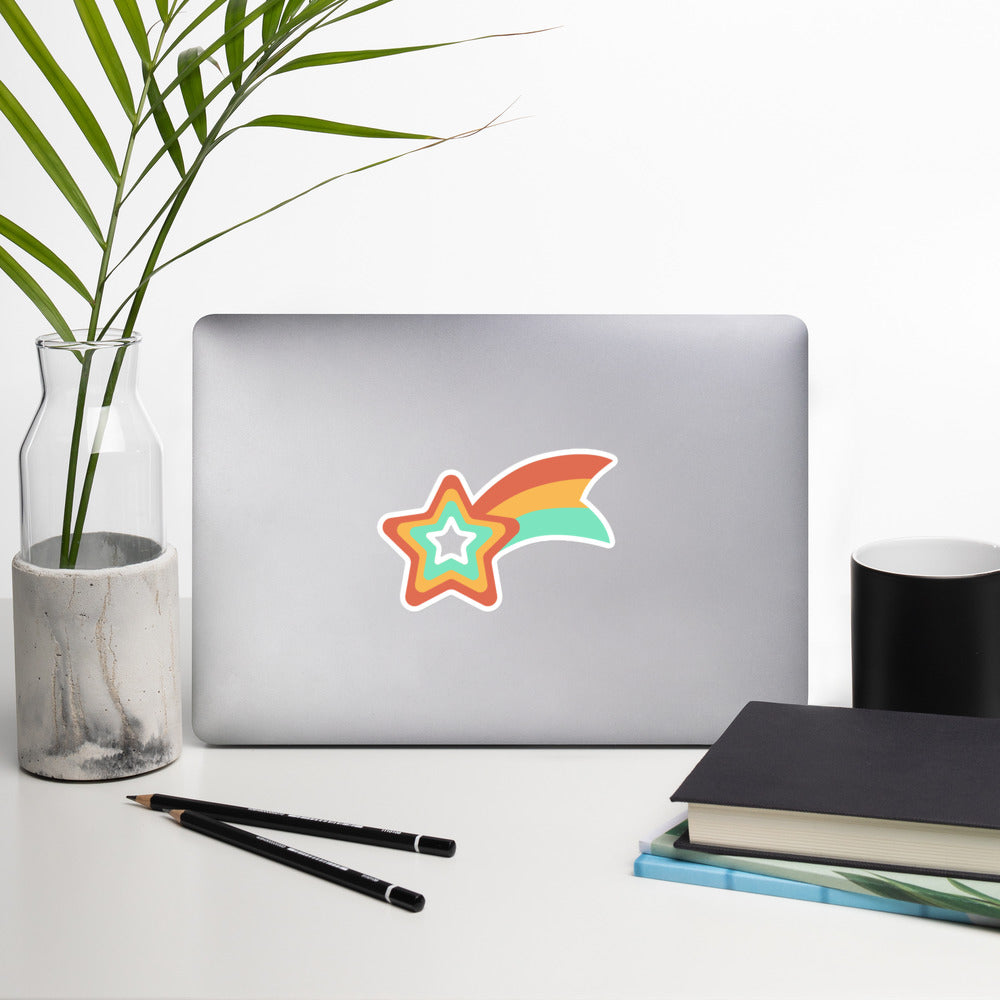 Pastel Shooting Star Sticker