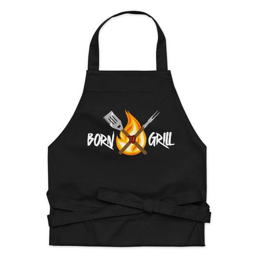 Born To Grill Organic Cotton Apron