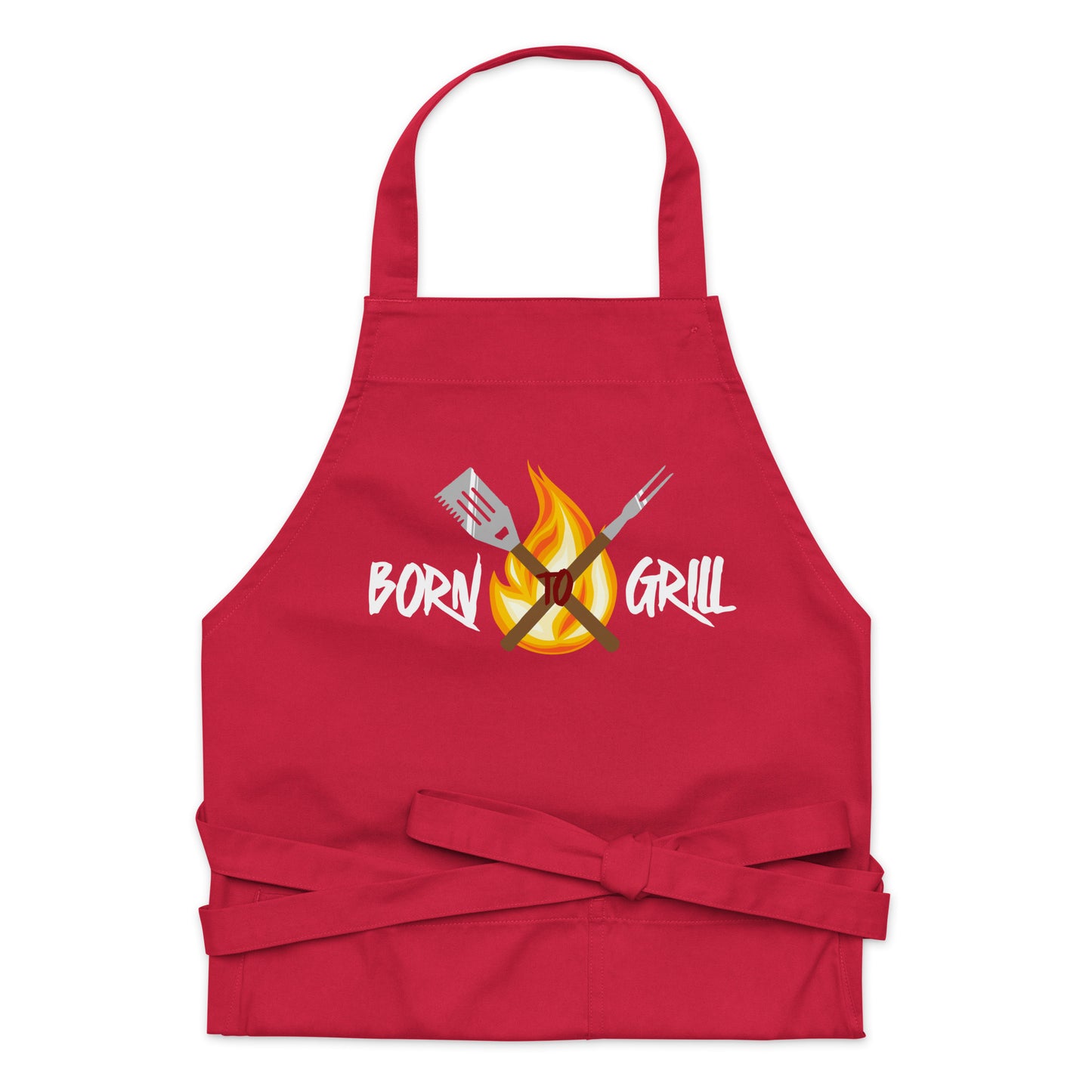 Born To Grill Organic Cotton Apron