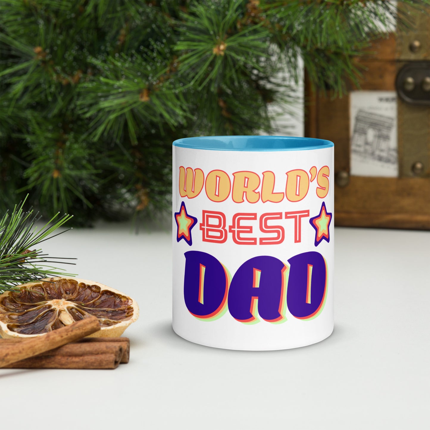 World's Best Dad Color Accent Mug