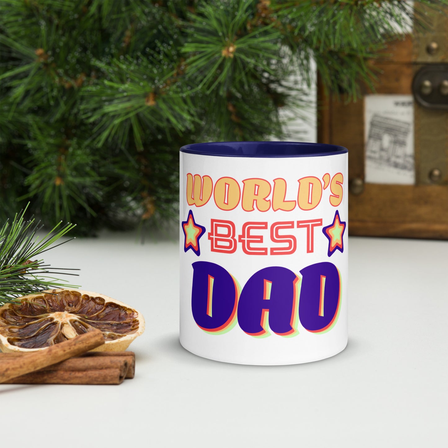 World's Best Dad Color Accent Mug