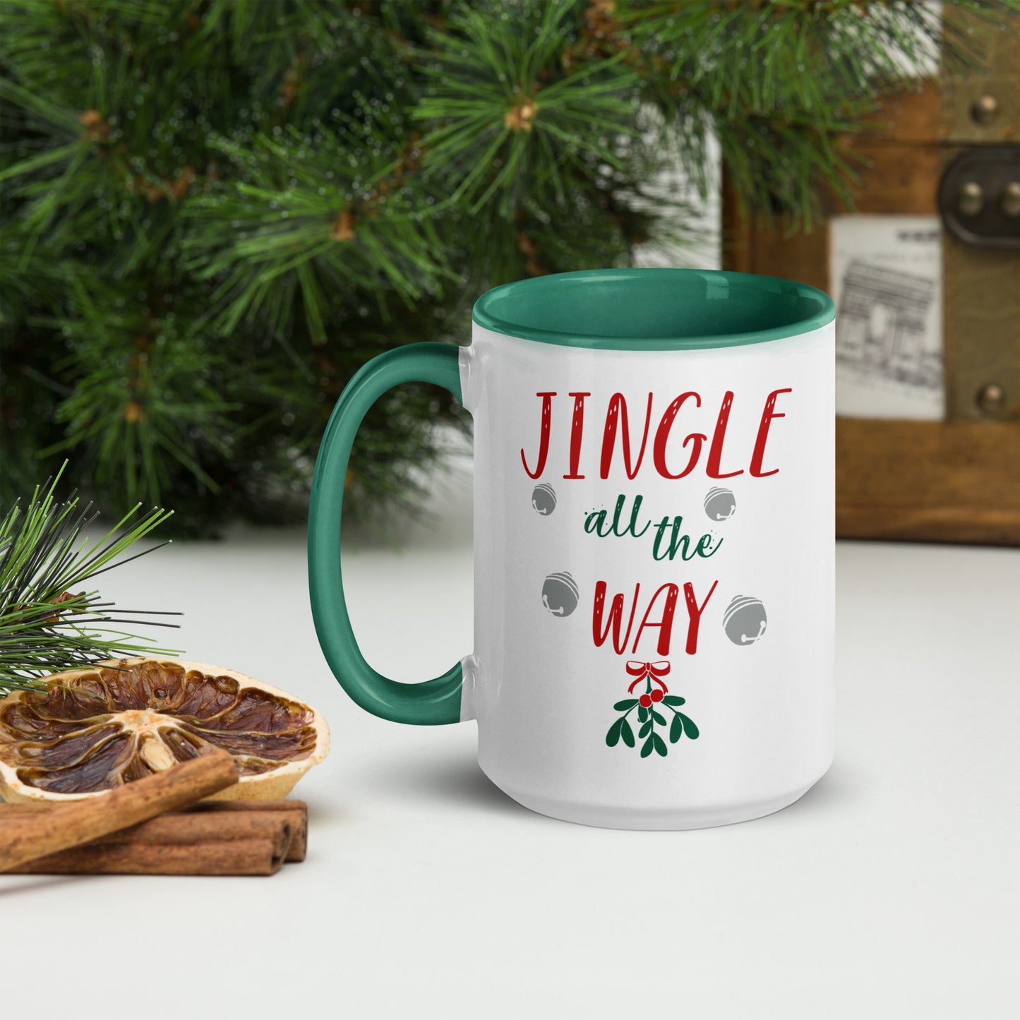 Jingle All The Way-Color Accent Mug