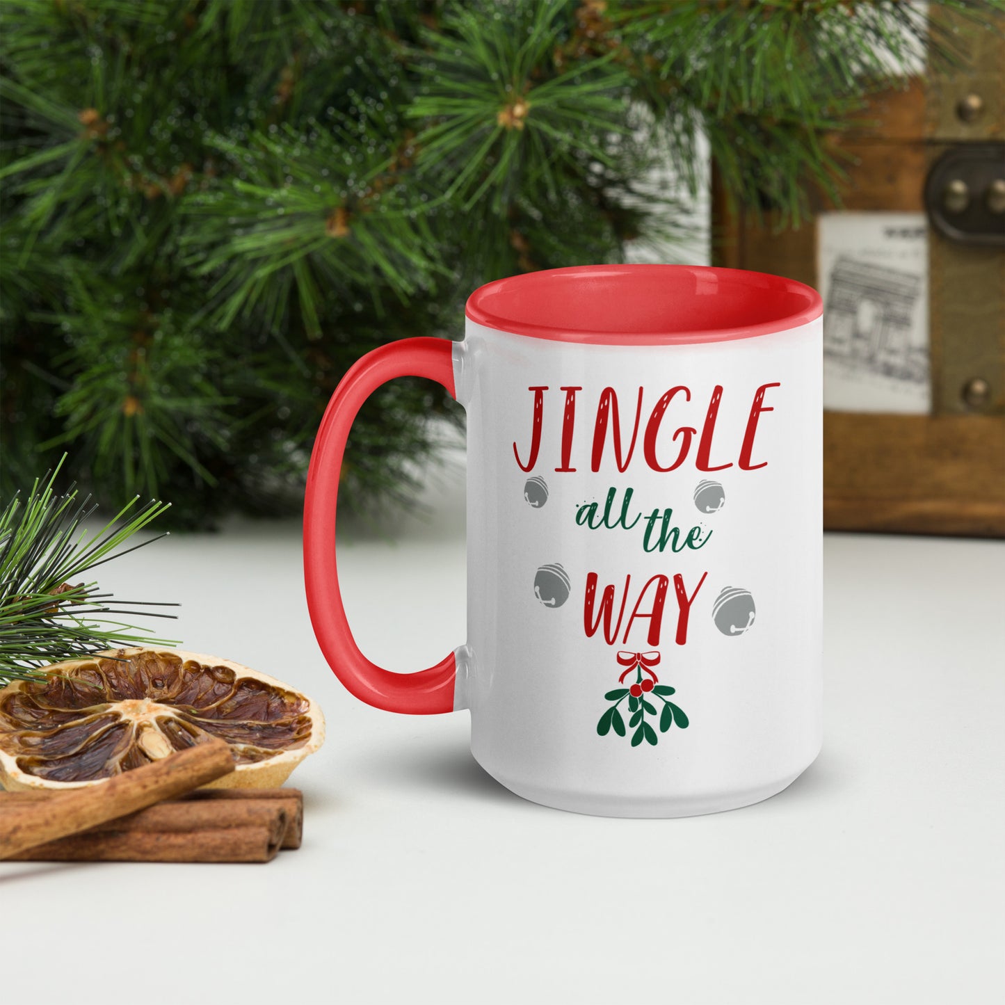 Jingle All The Way-Color Accent Mug