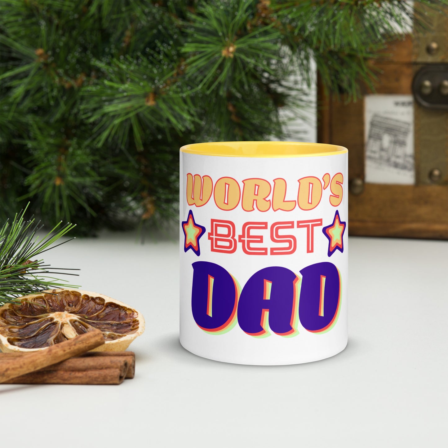 World's Best Dad Color Accent Mug